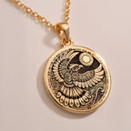 925 Sterling Silver Thunderbird Necklace featuring a detailed tribal design. Symbol of protection, spirituality, and strength. Handmade mystical pendant, ideal as a meaningful gift or spiritual jewelry piece for daily wear.