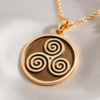 Triskele Spiral Necklace: with celtic necklace triskele necklace talisman - View 214