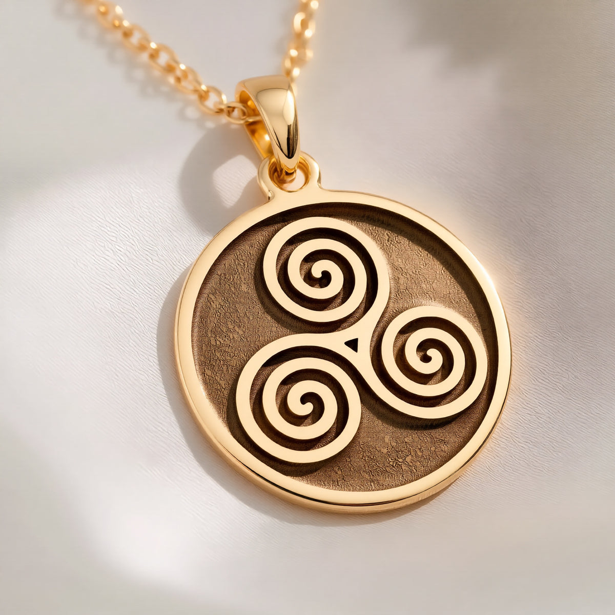 Triskele Spiral Necklace: with celtic necklace triskele necklace talisman - View 214