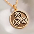 Triskele Spiral Necklace: with celtic necklace triskele necklace talisman - View 214