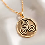 Triskele Spiral Necklace: with celtic necklace triskele necklace talisman - View 214