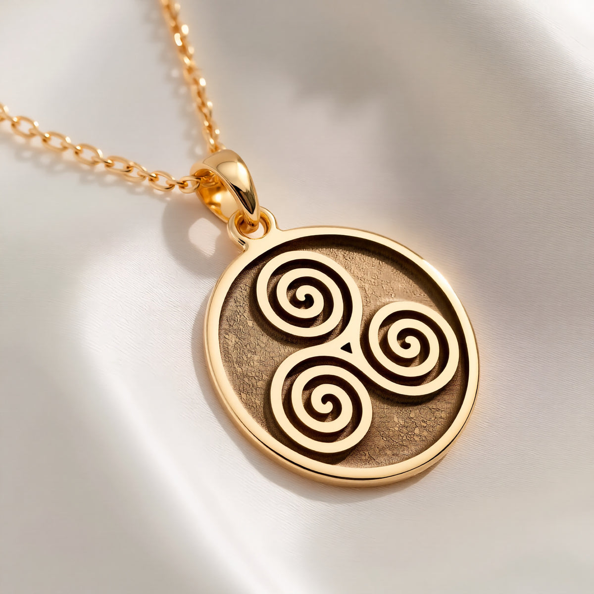 Triskele Spiral Necklace: with celtic necklace triskele necklace talisman - View 214