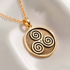Triskele Spiral Necklace: with celtic necklace triskele necklace talisman - View 214