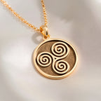 Triskele Spiral Necklace: with celtic necklace triskele necklace talisman - View 214