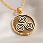 Triskele Spiral Necklace: with celtic necklace triskele necklace talisman - View 214
