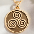 Triskele Spiral Necklace: with celtic necklace triskele necklace talisman - View 153