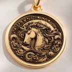 Unicorn Necklace: with unicorn jewelry yellow gold unicorn charm talisman amulet - View 48