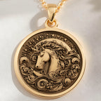 Unicorn Necklace: with unicorn jewelry yellow gold unicorn charm talisman amulet - View 48