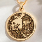 Venus and Cupid Mythological Love Pendant | Silver & Plated Options - Endless Love Spiritual Protection