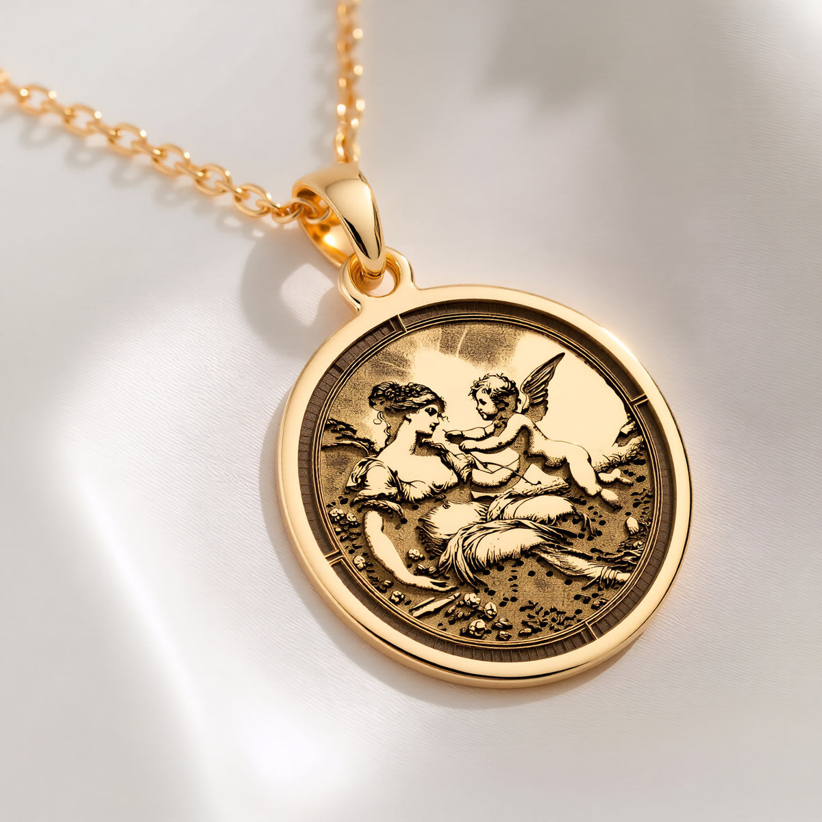 Venus Cupid Necklace: with venus love goddess amulet talisman spiritual - View 214