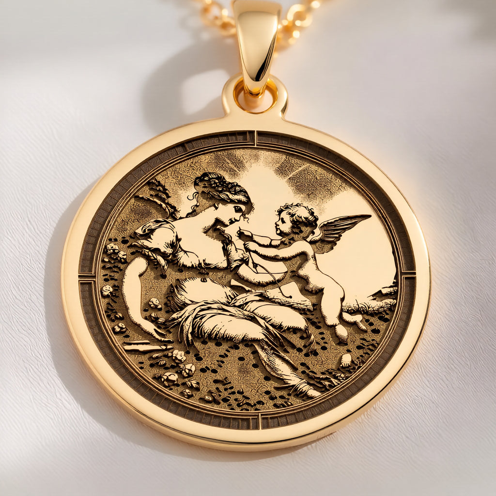 Venus Cupid Necklace: with venus love goddess amulet talisman spiritual - View 48