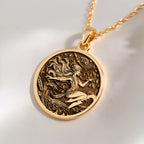 Virgo Maiden Zodiac Necklace | Silver & Plated Options - Astrological Sign Birthdate Jewelry