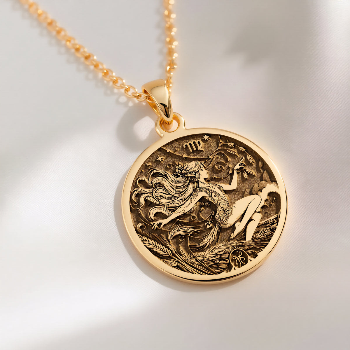 sterling silver necklace Virgo Constellation | & Options - Astrological Sign Birthdate - view 8
