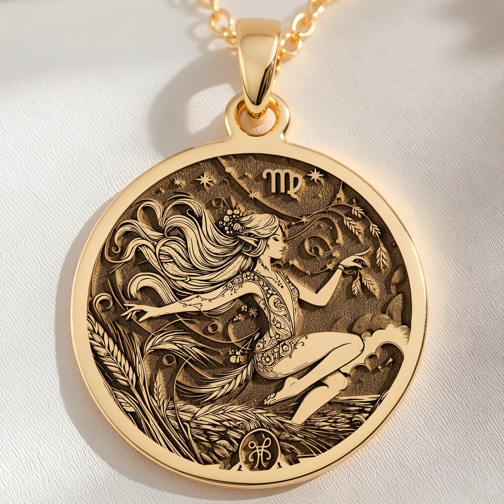 sterling silver necklace Virgo Constellation | & Options - Astrological Sign Birthdate - view 7
