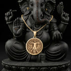 Vitruvian Man Art Pendant | Silver & Plated Options - Renaissance Style Divine Symbol