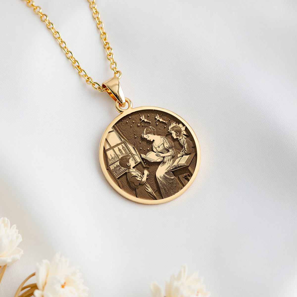 handcrafted necklace Wendy Darling Story | & Options - Nostalgia Childhood Memory Gift - view 8