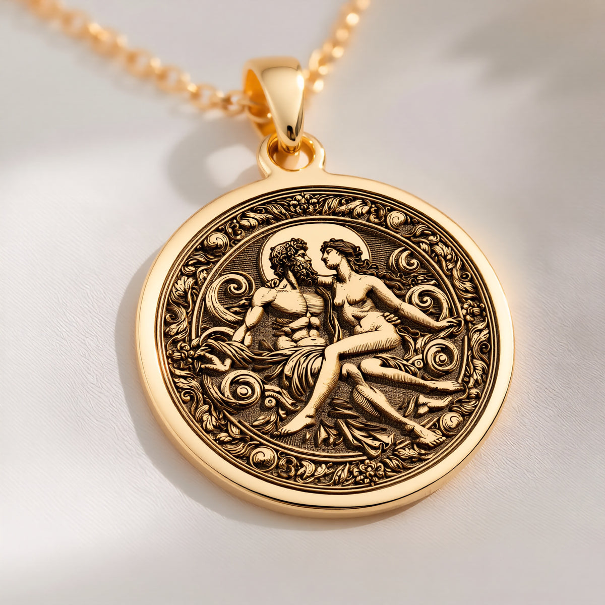 Zeus Hera Necklace: with thunder god greek god mythology talisman amulet - View 214