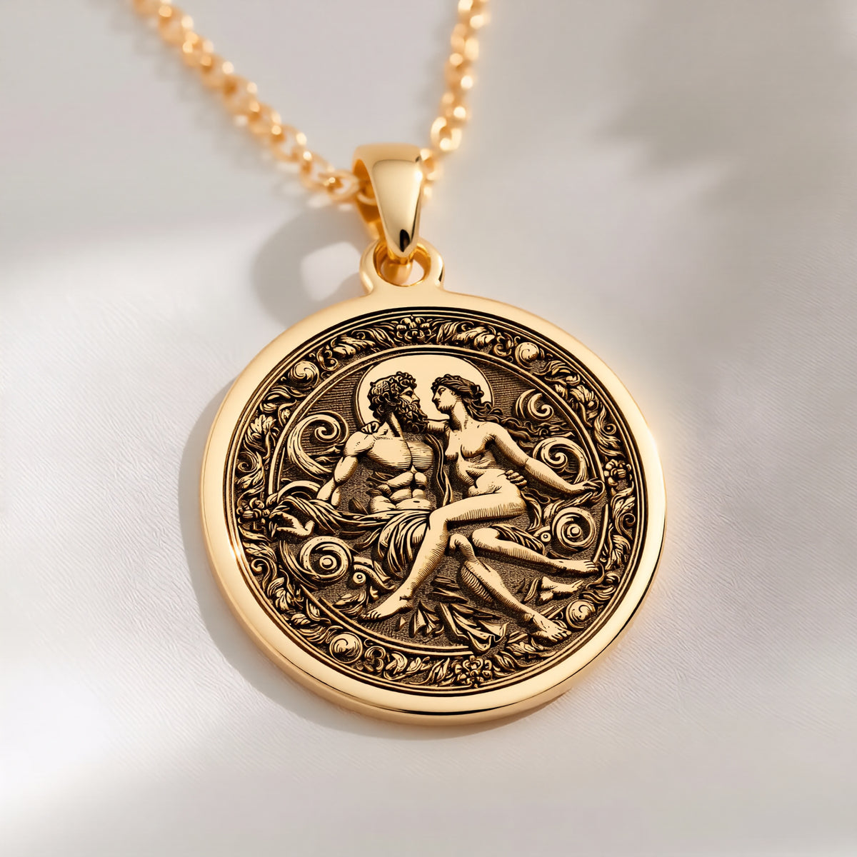 Zeus Hera Necklace: with thunder god greek god mythology talisman amulet - View 214