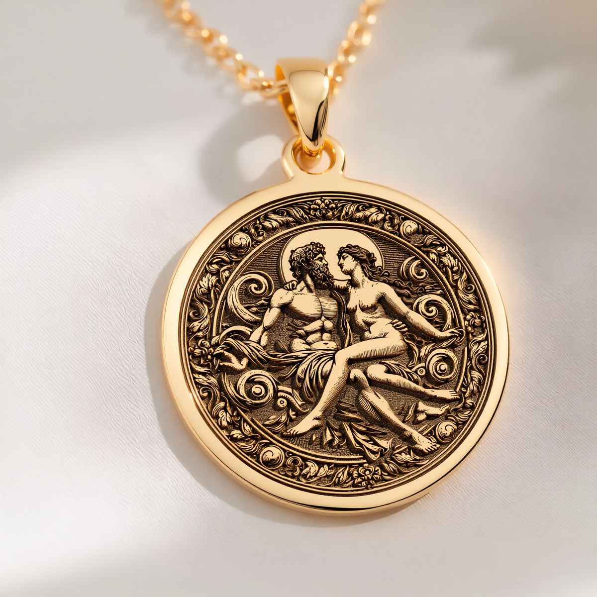 Zeus Hera Necklace: with thunder god greek god mythology talisman amulet - View 214