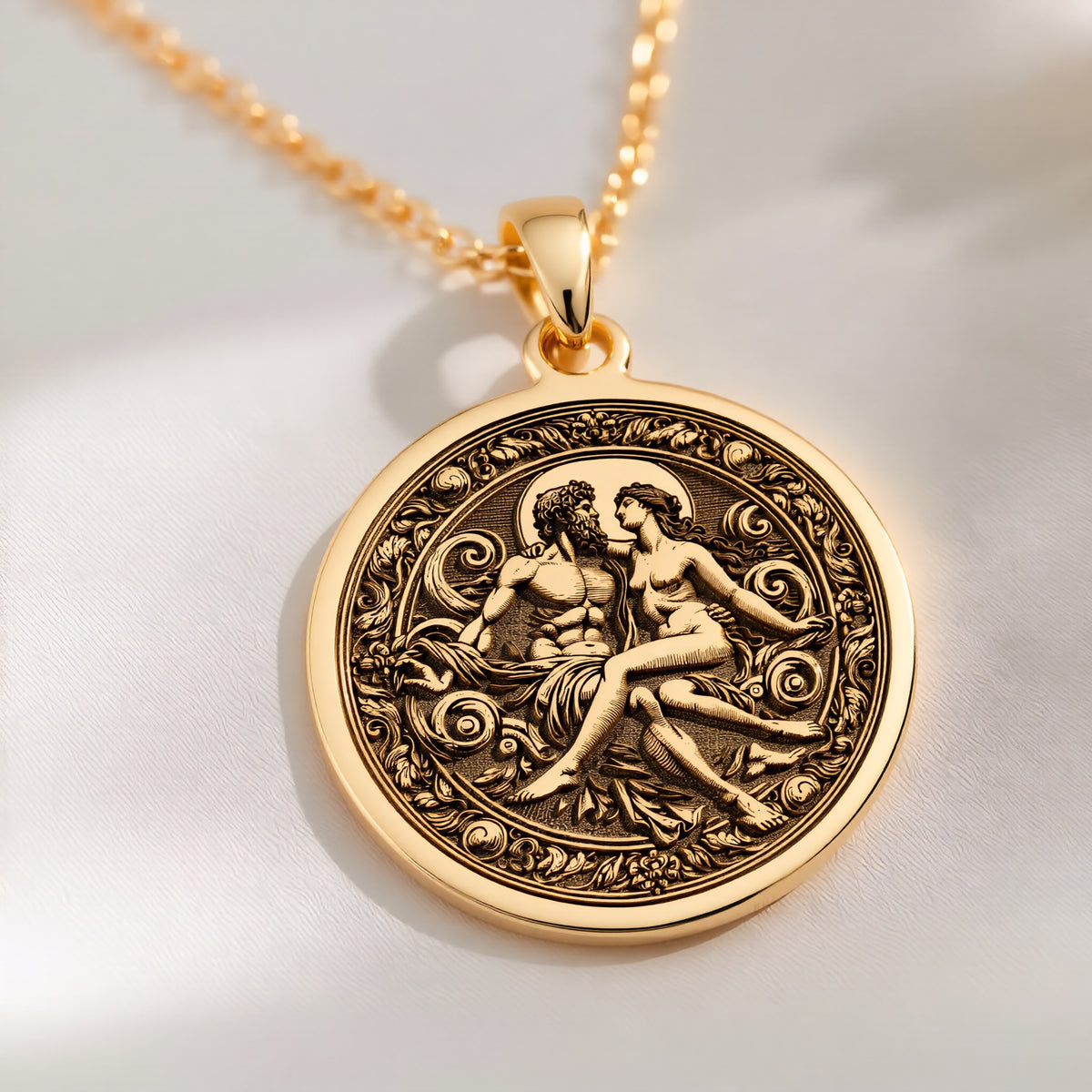 Zeus Hera Necklace: with thunder god greek god mythology talisman amulet - View 214