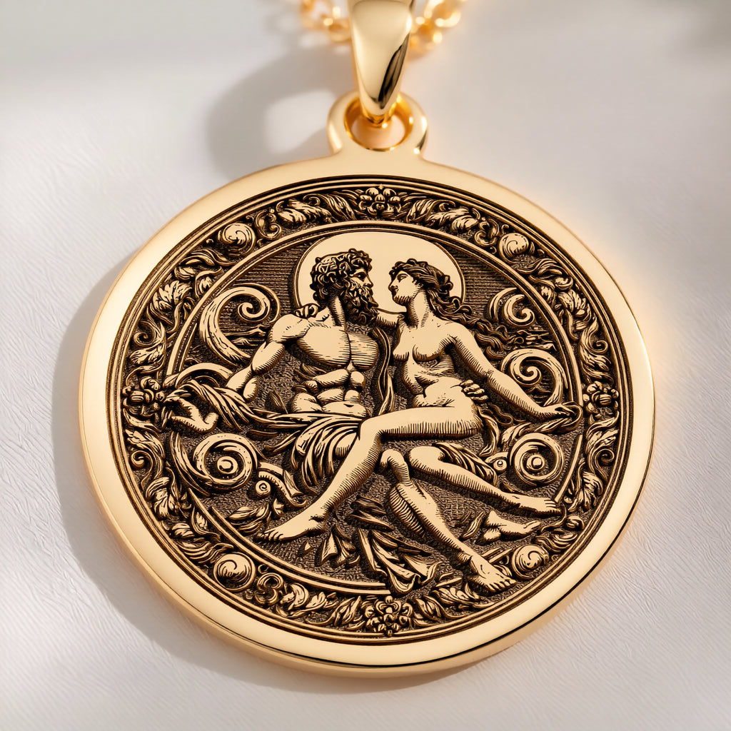Zeus Hera Necklace: with thunder god greek god mythology talisman amulet - View 153