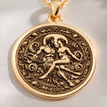 Zeus & Hera Greek Mythology Necklace - 14K Solid Gold