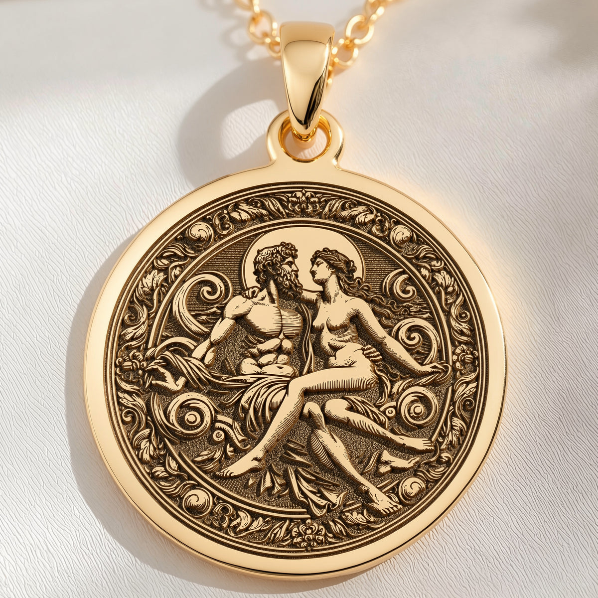 Zeus Hera Necklace: with thunder god greek god mythology talisman amulet - View 153