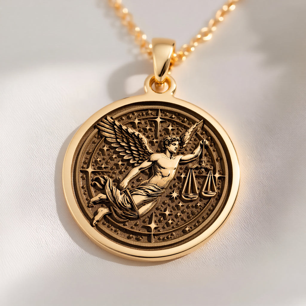 Libra Zodiac Necklace: with zodiac libra charm personalized libra astrology - View 214