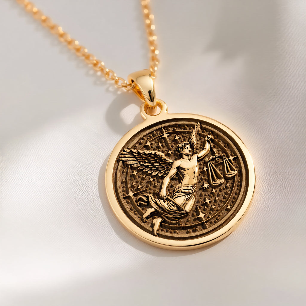 Libra Zodiac Necklace: with zodiac libra charm personalized libra astrology - View 214