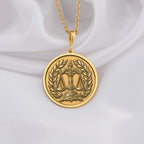14K solid gold Scales of Justice Necklace, personalized with initials or date. Perfect lawyer gift, symbolizes justice, law, balance, equality. Ideal for lawyers, judges, advocates, law school graduates, and Libra zodiac. Custom legal jewelry.