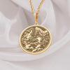 Memento Mori Gold coin pendant Necklace, a thoughtful memorial gift to honor a father memory. This symbolic keepsake offers comfort, healing, and a reminder of life’s balance. Perfect for sympathy or remembrance
