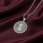 A personalized 925 sterling silver zodiac necklace. This Scorpio cat gift for her is a cherished keepsake for any astrology enthusiast.