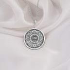 925 Sterling Silver Peace Mandala Necklace with a detailed spiritual design. A timeless boho-inspired pendant, perfect for yoga practitioners, mindfulness seekers, and as a meaningful gift for birthdays, holidays, or special milestones.