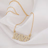 14K Solid Gold Rave Necklace , Silver Rave Necklace, Minimal Rave Necklace, Rave Jewelery, Party Necklace, Techno Necklace, Raver Necklace