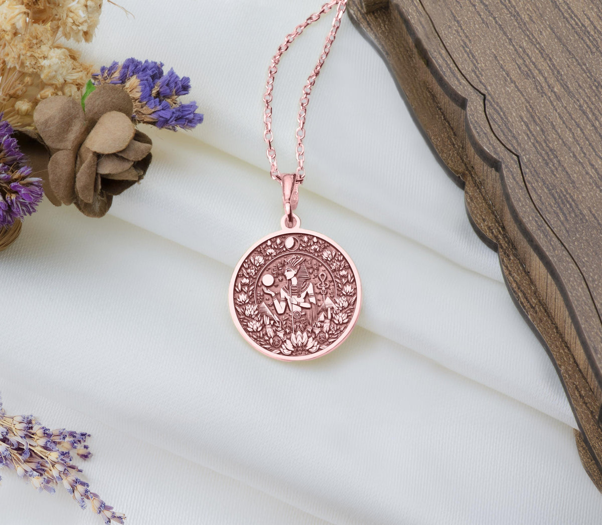 Egyptian Osiris rose gold plated pendant, Osiris jewelry rose gold, Egyptian rose gold jewelry, Ancient Egyptian rose gold pendant, Osiris rose gold amulet, Egyptian jewelry rose gold for sale, Egyptian rose gold pendant necklace,