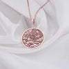 Rose Gold Leo Woman Pendant Elegant Zodiac Lion Necklace for Astrology Lovers, Personalized Leo Zodiac Charm Necklace in Rose Gold Perfect Gift for Leo Women, Rose Gold Lion Medallion Necklace for Leo Women Astrology and Horoscope Jewelry