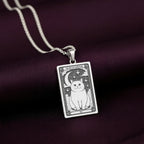 A striking 925 sterling silver British Shorthair charm. The art shows the "teddy bear" cat, a meaningful piece of witchy jewelry for her.