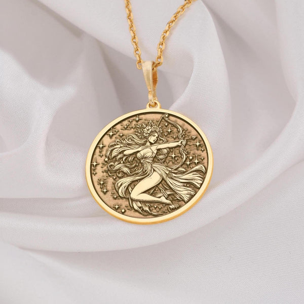 Sagittarius zodiac necklace, Sagittarius charm necklace, Gold Sagittarius pendant, Sagittarius jewelry for women, Zodiac sign necklace Sagittarius, Sagittarius constellation necklace, 14k gold Sagittarius necklace.