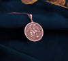 Rose gold plated Durga Maa pendant necklace, Hindu goddess jewelry, divine protection amulet, handcrafted rose gold charm, spiritual necklace, feminine empowerment, sacred Durga rose gold pendant, statement jewelry.