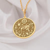 Kamadhenu surabhi gold necklace, Hindu wish-fulfilling cow pendant, Divine Kamadhenu jewelry, bovine-goddess cow mother pendant, Prosperity cow gold pendant, Sacred Kamadhenu amulet, Kamadhenu charm necklace, Mythical cow gold jewelry,