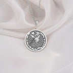 925 Sterling Silver Mexican dancer pendant featuring a detailed folkloric dress, perfect for heritage-inspired jewelry lovers.