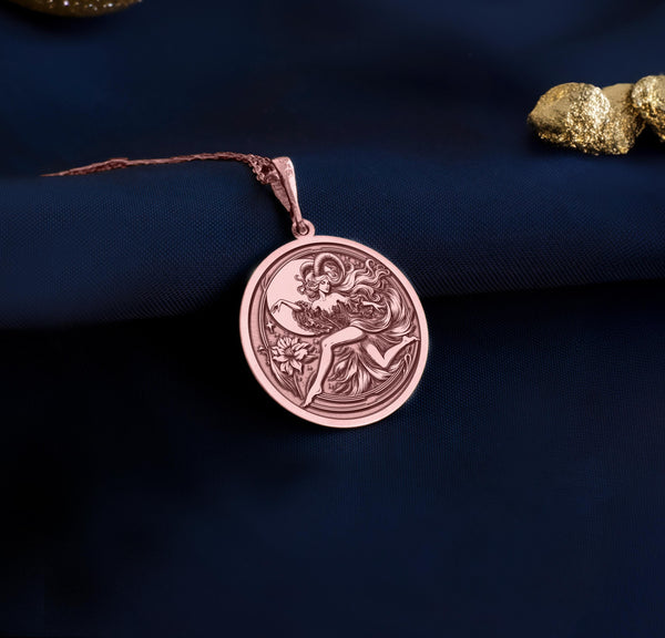 Capricorn constellation necklace in rose gold Capricorn zodiac necklace for women, 14k rose gold Capricorn pendant, Capricorn women’s rose gold jewelry, Zodiac sign Capricorn rose gold necklace, Capricorn zodiac charm necklace in rose gold