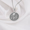 Memento Mori & Carpe Diem pendant, rendered in sleek, versatile Sterling Silver 925. The intricate design showcases a skull, hourglass, and candles, symbolizing the interplay of life, death, and time. This meaningful medallion serves as a potent Carpe Diem reminder. A coolly elegant piece of symbolic jewelry, ideal for daily wear or as a thoughtful gift. Ask about personalization options to create your unique piece.