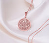 Surya rose gold Charm Pendant necklace - Radiant Sun God Necklace, Handmade Hindu Jewelry for Strength & Positivity, Hindu jewelry,Surya amulet, surya coin pendant, Surya talisman