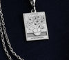 14 K Solid Gold Van Gogh SunFlower Necklace, SunFlower Van Gogh Pendant, SunFlower Dainty Charm, Van Gogh Painting Necklace