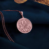 Rose Gold Chandra Necklace, Rose Gold Moon God Pendant, Rose Gold Lunar Deity Necklace, Hindu Moon Jewelry, Solid Rose Gold Chandra Pendant, Rose Gold Soma Necklace, Astrological Rose Gold Pendant, Rose Gold Celestial Necklace,