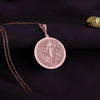greek goddess Demeter necklace rosegold– handcrafted Greek goddess pendant symbolizing fertility, harvest, motherhood, and abundance. Perfect mythology, spiritual, Wiccan, and boho jewelry gift for her.
