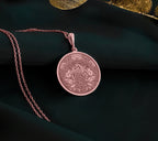 Peacock Rose Gold Necklace, Peacock Pendant Jewelry, Bohemian Statement Necklace, Indian Peacock Jewelry, Rose Gold Animal Pendant, Exotic Peacock Necklace, Rose Gold Boho Necklace, Artistic Rose Gold Jewelry, Elegant Peacock Charm, Ethnic Necklace