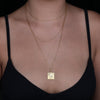 gold Albert HoffmannBicycle Ride Necklace | 14K Solid Gold LSD Charm Jewelry | Trippy Hippie Necklace | Unique Molecule Pendant