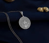 Silver Medusa Charm Necklace featuring the iconic gorgon head symbol. Perfect for lovers of mythology, gothic fashion, or unique statement pieces. Silver-plated, adjustable chain. Great gift for fans of Greek mythology and bold accessories